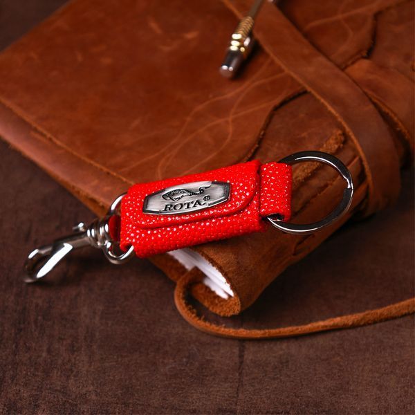 Брелок сувенир STINGRAY LEATHER 18013 из натуральной кожи морского ската Красный 18013 фото