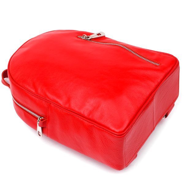 Bright women's backpack made of genuine leather Shvigel 16316 Red 16316 фото