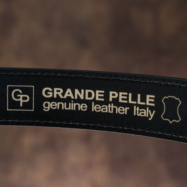Надміцний чоловічий ремінь GRANDE PELLE 00777 Чорний 00777 фото