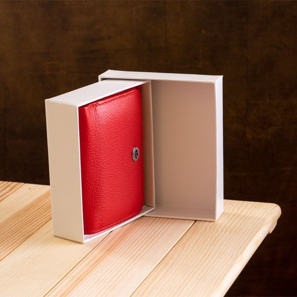 Яскравий компактний жіночий гаманець ST Leather 18892 Червоний 18892 фото
