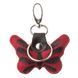 Keychain souvenir butterfly STINGRAY LEATHER 18541 made of genuine stingray leather Red 18541 фото 2
