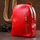 Bright women's backpack made of genuine leather Shvigel 16316 Red 16316 фото 7