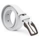 Unisex leather belt Vintage 20724 White 20724 фото 2