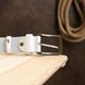 Unisex leather belt Vintage 20724 White 20724 фото 7