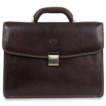 Мужской деловой портфель Tony Perotti натуральная кожа Italico 8008/40 (90376) Коричневый 54419 фото