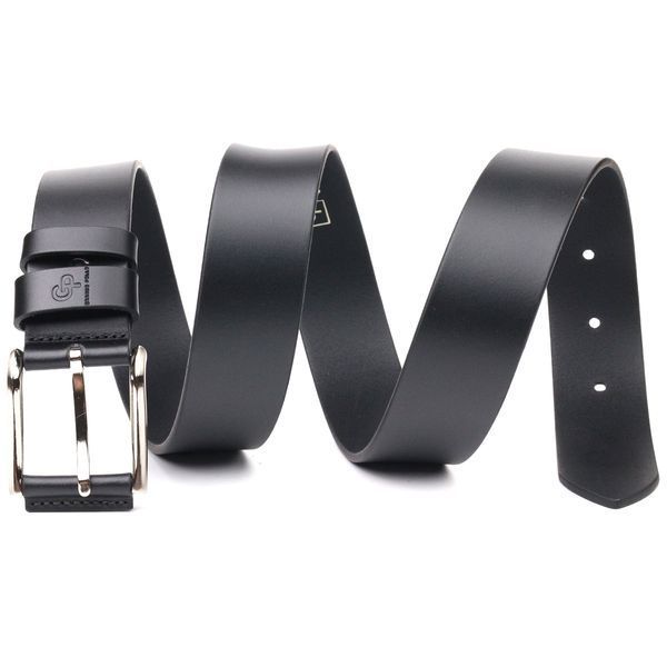 High-quality belt for men made of genuine leather Grande Pelle 21466 Black 21466 фото