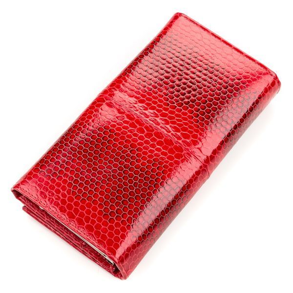 Кошелек женский SEA SNAKE LEATHER 18153 из натуральной кожи морской змеи Красный 18153 фото