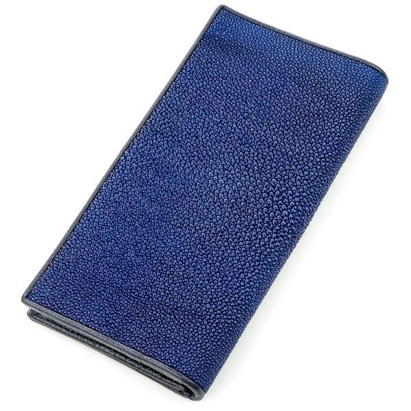 Гаманець жіночий STINGRAY LEATHER 18624 з натуральної шкіри морського скату Синій 18624 фото