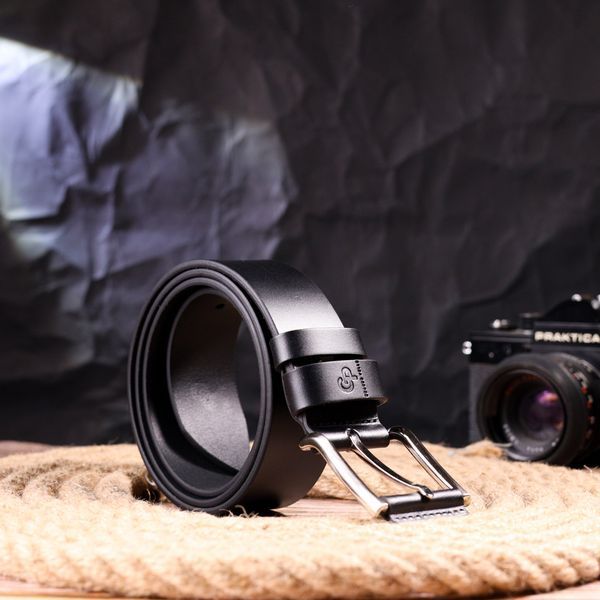 High-quality belt for men made of genuine leather Grande Pelle 21466 Black 21466 фото