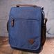 Interesting men's textile shoulder bag 21264 Vintage Blue 21264 фото 7