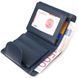 Interesting vertical wallet made of genuine leather CANPELLINI 21675 Blue 21675 фото 5
