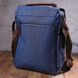 Interesting men's textile shoulder bag 21264 Vintage Blue 21264 фото 8
