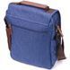 Interesting men's textile shoulder bag 21264 Vintage Blue 21264 фото 2