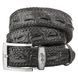 Belt CROCODILE LEATHER 18601 made of genuine crocodile leather Black 18601 фото 1