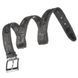 Belt CROCODILE LEATHER 18601 made of genuine crocodile leather Black 18601 фото 3