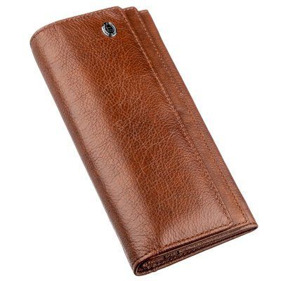 Гаманець-візитниця на кнопці ST Leather 18952 Коричневий 18952 фото