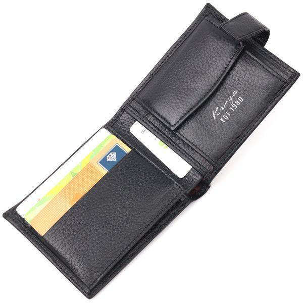 Classic men's wallet made of genuine leather KARYA 21205 Black 21205 фото