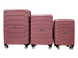 Suitcase Madisson Snowball 01103 Rose gold Suitcase set 01103/66/68 фото 1
