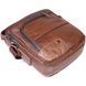 Comfortable men's shoulder bag made of genuine leather Vintage 21480 Light brown 21480 фото 3