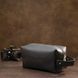 Men's matte leather toiletry case GRANDE PELLE 11508 Black 11508 фото 7
