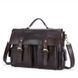 Men's business briefcase for laptop Vintage 14749 Brown 14749 фото 1