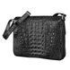 Bag CROCODILE LEATHER 18020 made of genuine crocodile leather Black 18020 фото 2