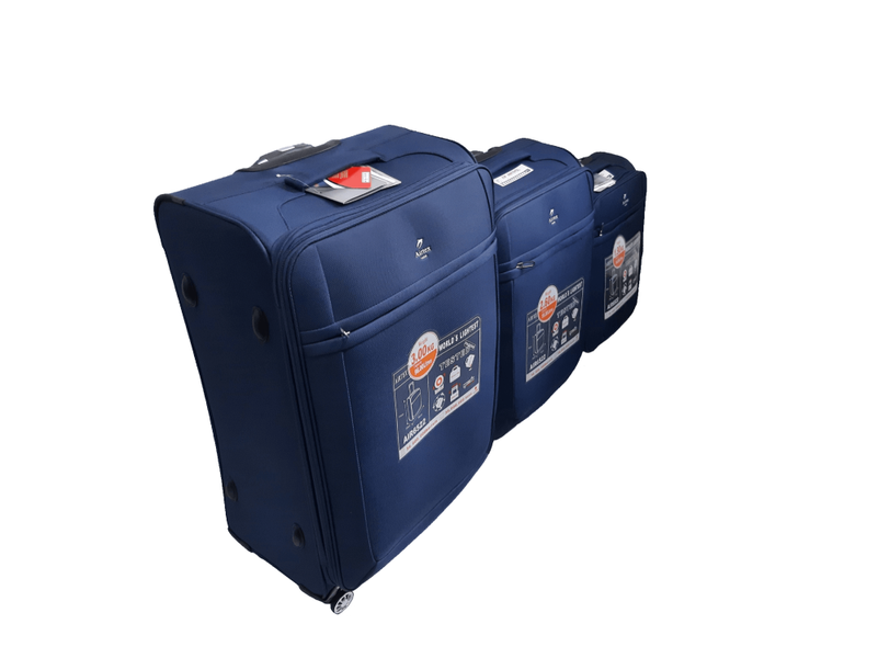 Suitcase Airtex 6522 Blue Suitcase set 6522/53/68 фото