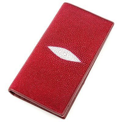 Гаманець жіночий STINGRAY LEATHER 18625 з натуральної шкіри морського скату Бордовий 18625 фото