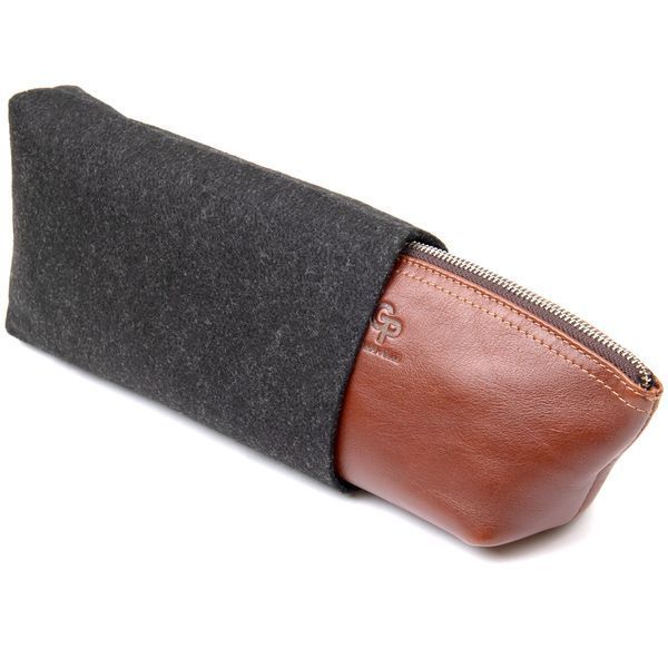 Женская косметичка из натуральной кожи GRANDE PELLE 11510 Коричневый 11510 фото