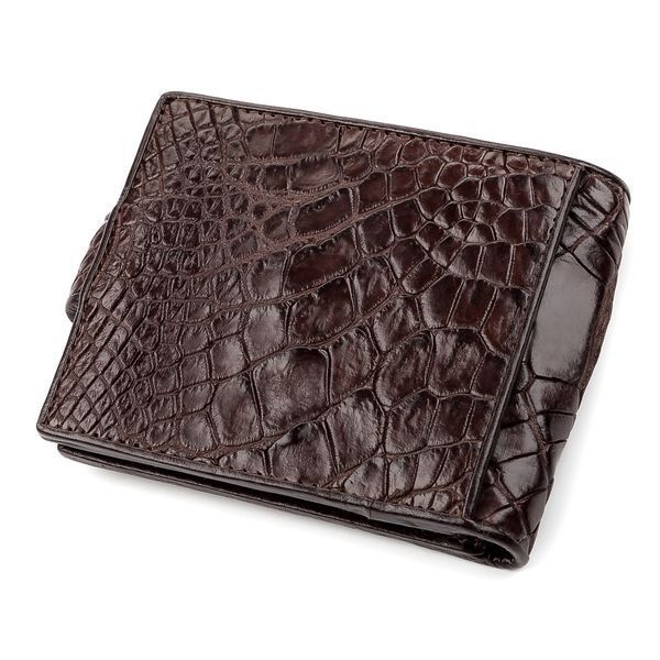 Гаманець CROCODILE LEATHER 18208 з натуральної шкіри крокодила Коричневий 18208 фото