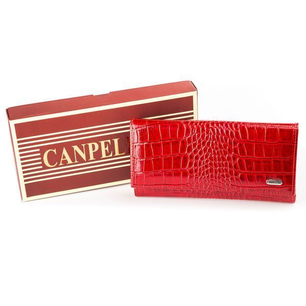 Кошелек женский CANPELLINI 17041 кожаный Красный 20770 фото