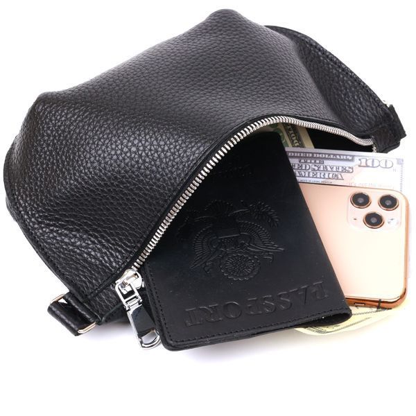 Women's Leather Banana Shvigel 16373 Black 16373 фото