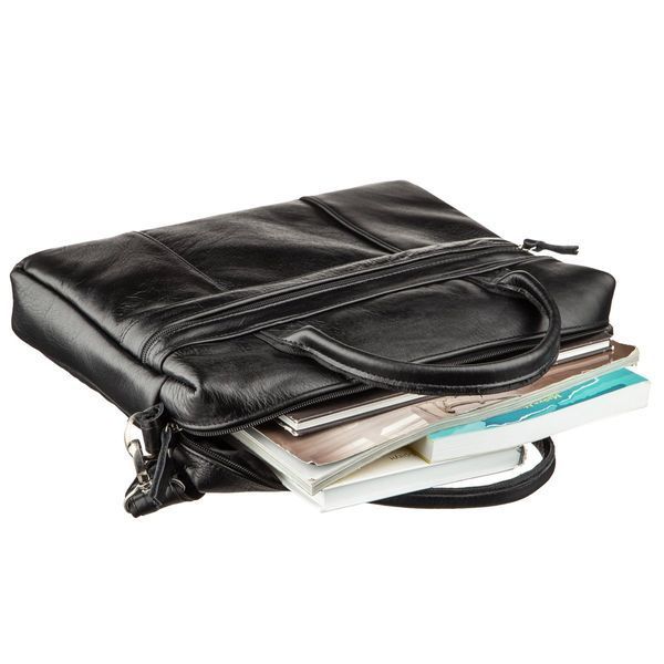 Men's bag in soft leather SHVIGEL 15306 Black 15306 фото