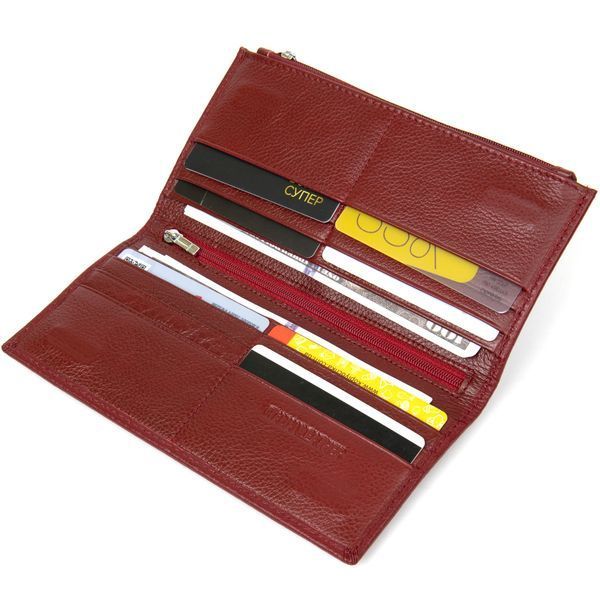 Stylish leather wallet for women ST Leather 19380 Dark red 19380 фото