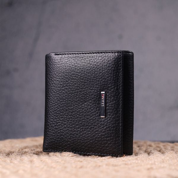 Women's compact wallet with coin holder made of genuine leather KARYA 21382 Black 21382 фото