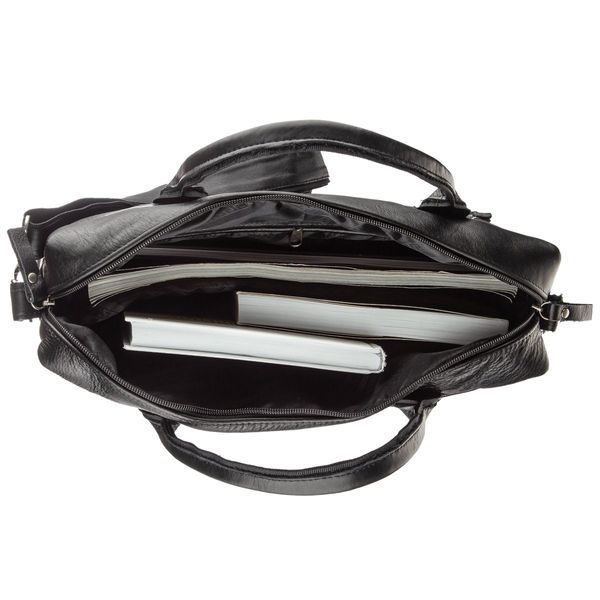 Men's bag in soft leather SHVIGEL 15306 Black 15306 фото