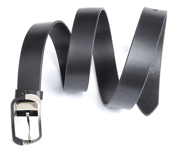 Women's belt GRANDE PELLE 00968 leather Black 20333 фото