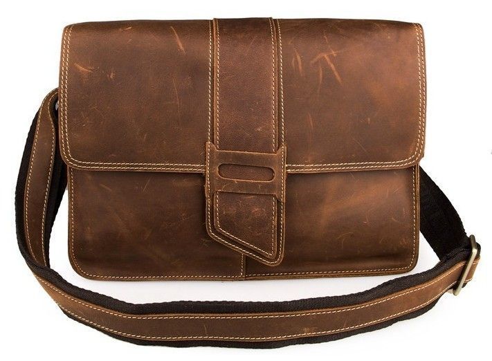 Сумка мужская Vintage 14231 в винтажном стиле Коричневая 20146 фото