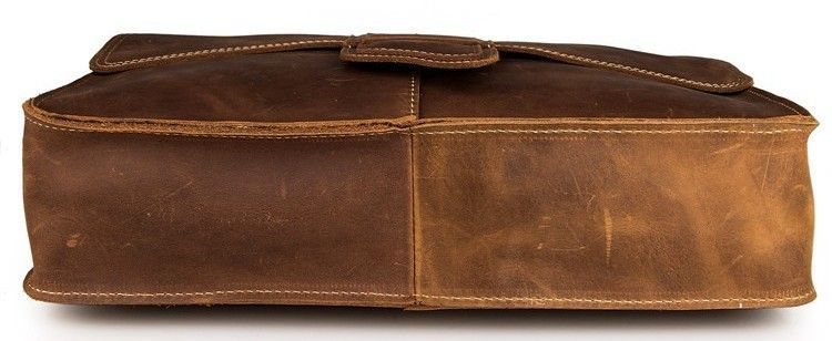 Сумка мужская Vintage 14231 в винтажном стиле Коричневая 20146 фото