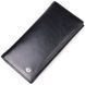 Reliable men's wallet made of genuine smooth leather in two folds ST Leather 19414 Black 19414 фото 1
