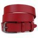 Women's matte leather belt Vintage 20777 Red 20777 фото 1