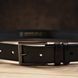 Stylish men's leather belt GRANDE PELLE 00787 Black 00787 фото 7