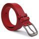 Women's matte leather belt Vintage 20777 Red 20777 фото 2