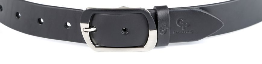 Women's belt GRANDE PELLE 00968 leather Black 20333 фото