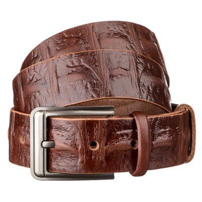 Men's belt SHVIGEL 15269 leather Brown 15269 фото