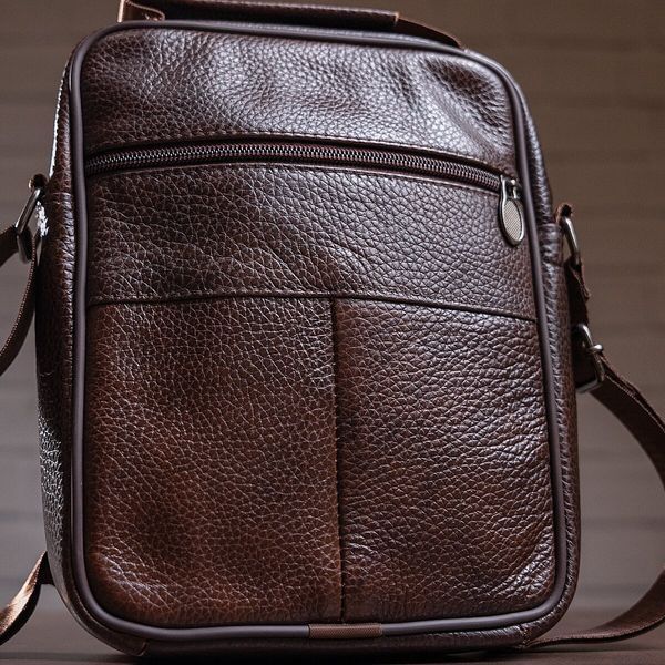 Men's messenger with one compartment 20246 Vintage Brown 20246 фото