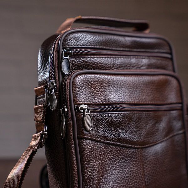 Men's messenger with one compartment 20246 Vintage Brown 20246 фото