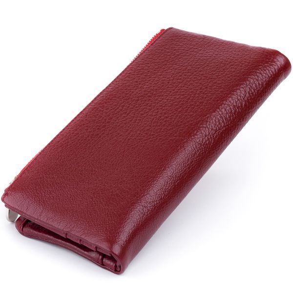Вертикальный кошелек на кнопке женский ST Leather 19204 Бордовый 19204 фото