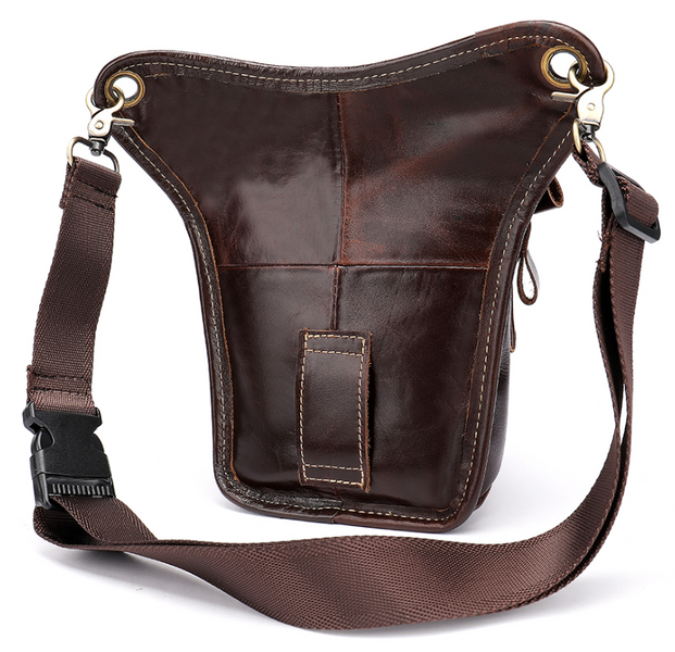 Men's leather belt bag Vintage 20013 Brown 20013 фото