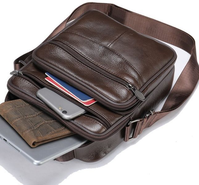 Men's messenger with one compartment 20246 Vintage Brown 20246 фото